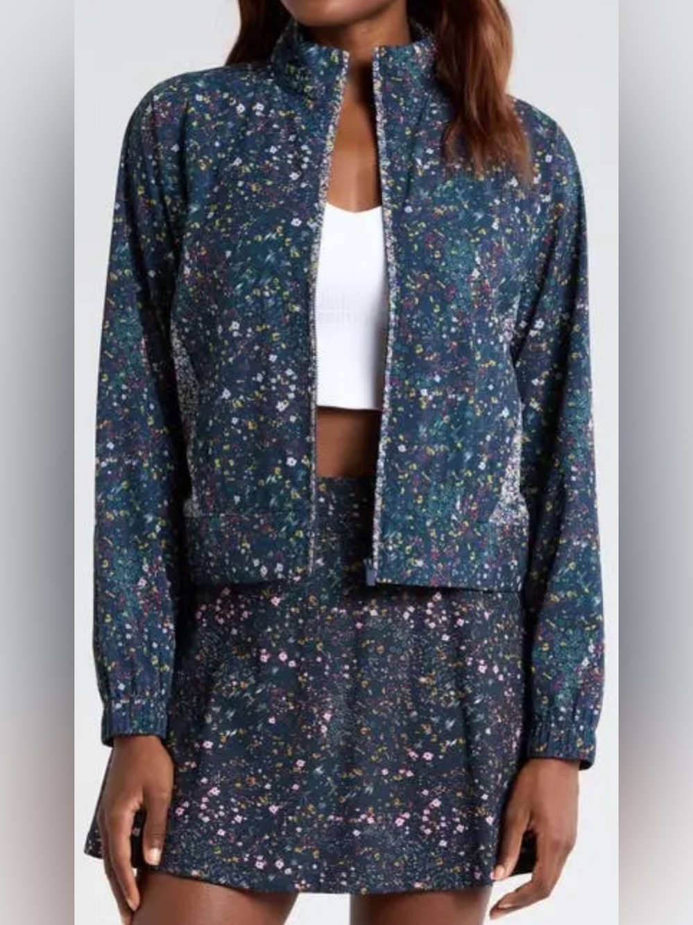 TravisMathew Balancing Act floral full-zip jacket